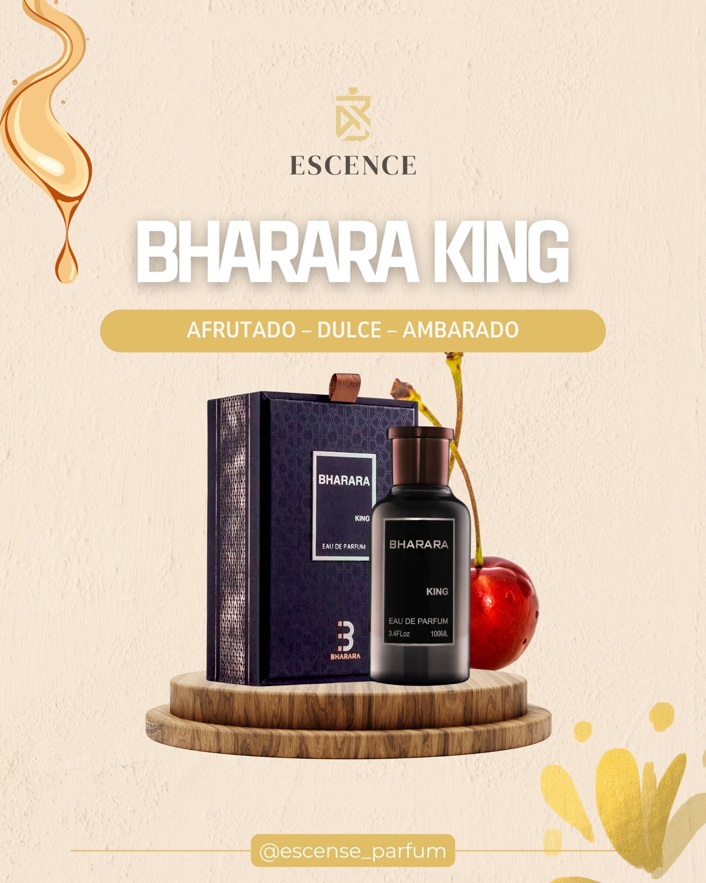 Perfume para hombre BHARARA KING con su caja original