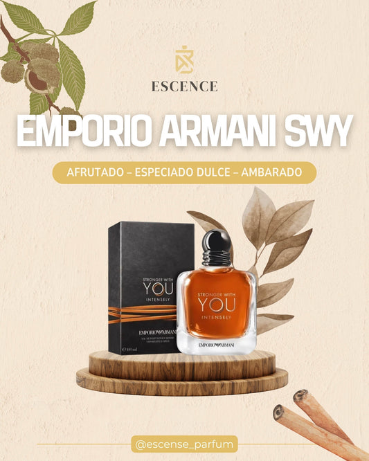 Perfume para hombre Emporio Armani Stronger Wit You con su caja original