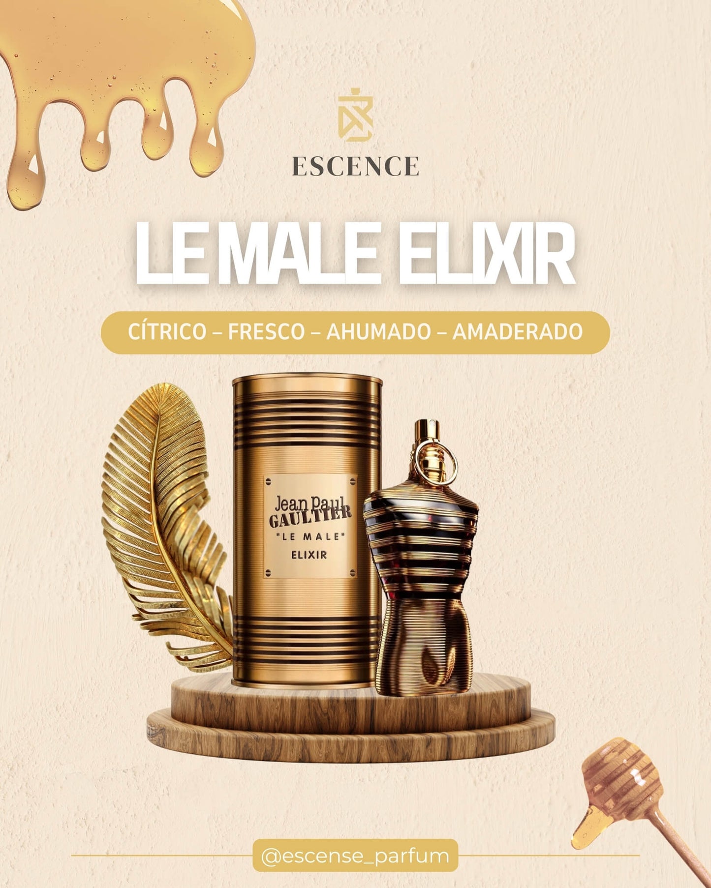Perfume para hombre LE MALE ELIXIR con su caja original